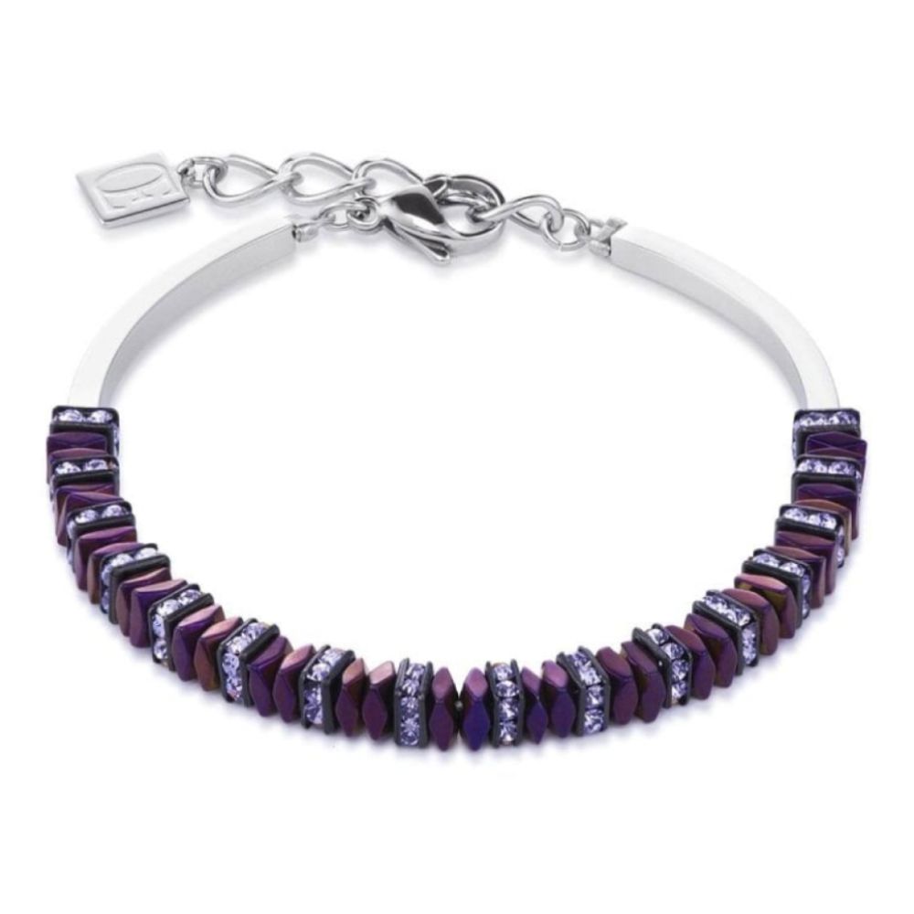 Geo Cube Violet Bracelet