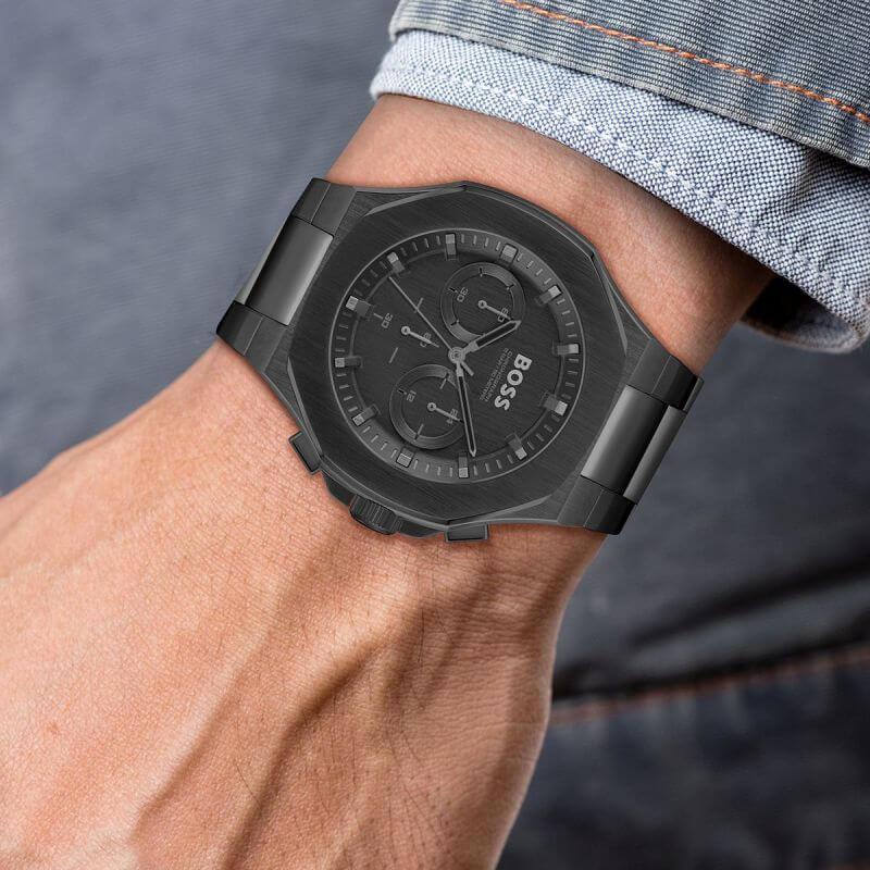 Taper Black IP Bracelet Gents Watch