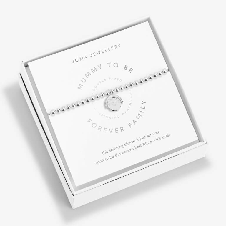 Spinning Boxed A Little 'Mummy To Be Forever Family' Bracelet