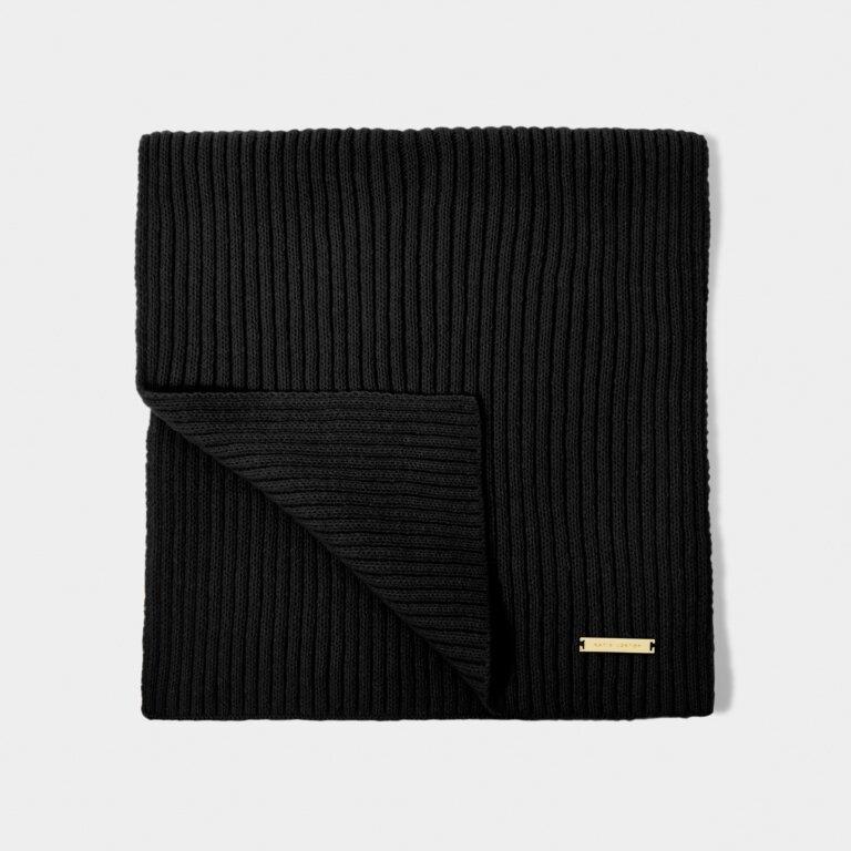 Knitted Scarf - Black
