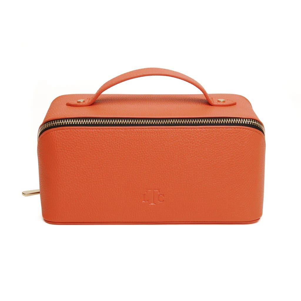 The London Train Case Co.-Orange & Black Train Case