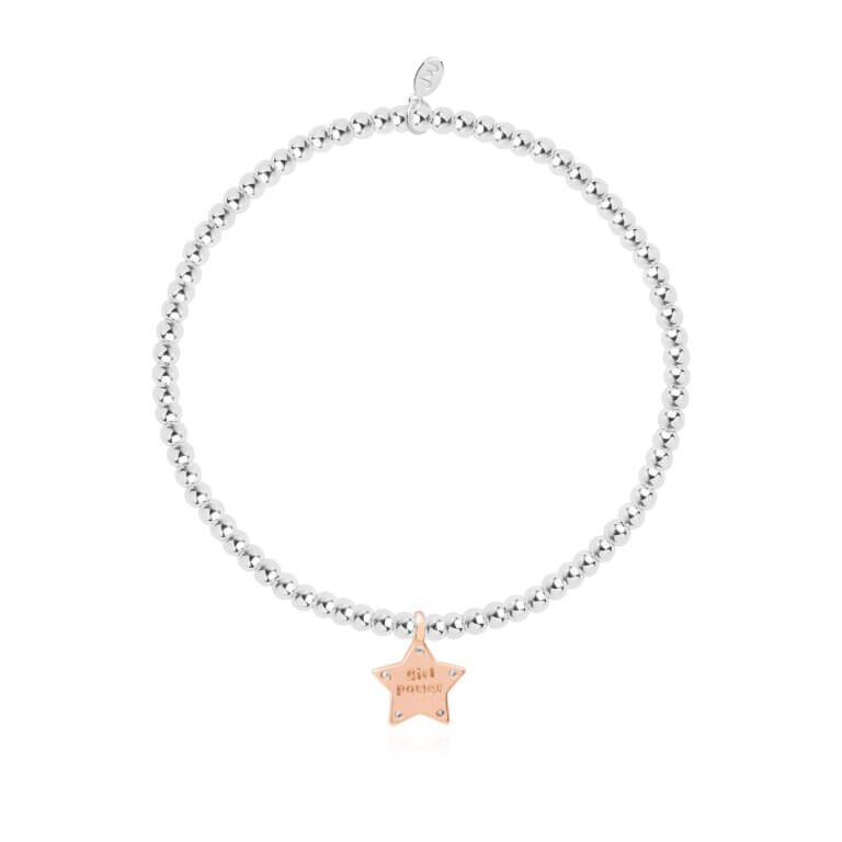 A Little | Girl Power | Silver | Bracelet | 15.5cm Stretch