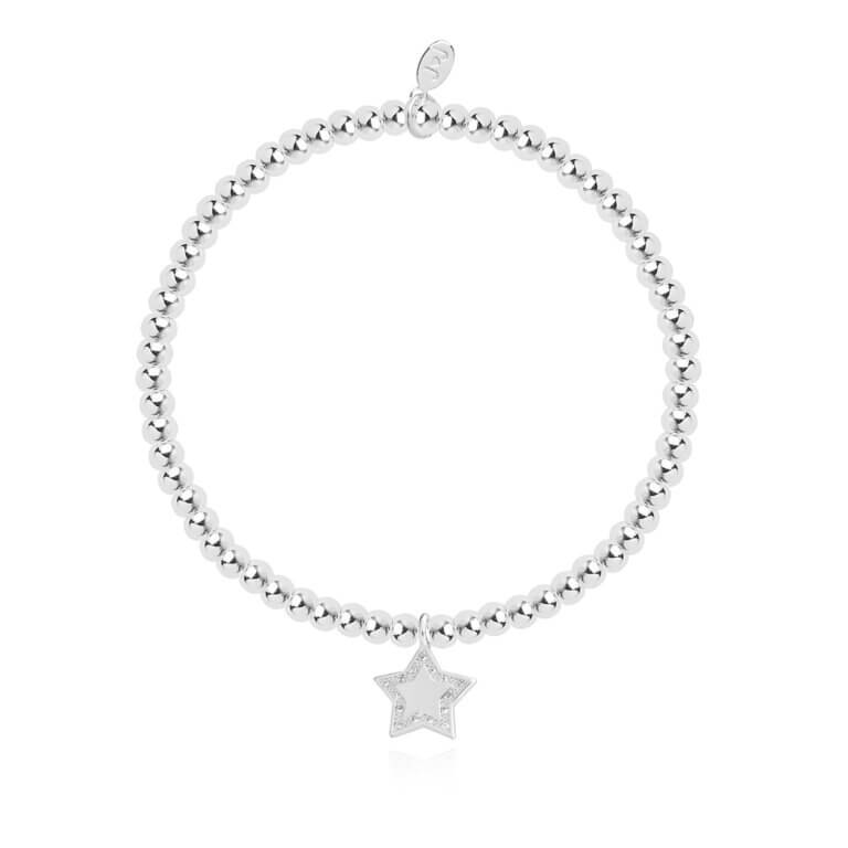 Beautifully Boxed A Littles | Happy Birthday | Silver | Bracelet | 17.5cm Stretch