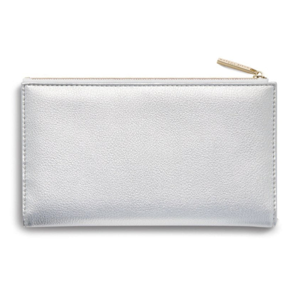 ALISE FOLD OUT PURSE - Metallic Silver - 11x19cm