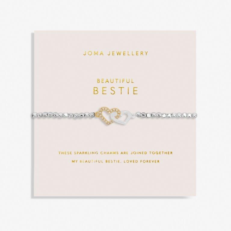 Forever Yours 'Beautiful Bestie' Silver & Gold Plated Bracelet