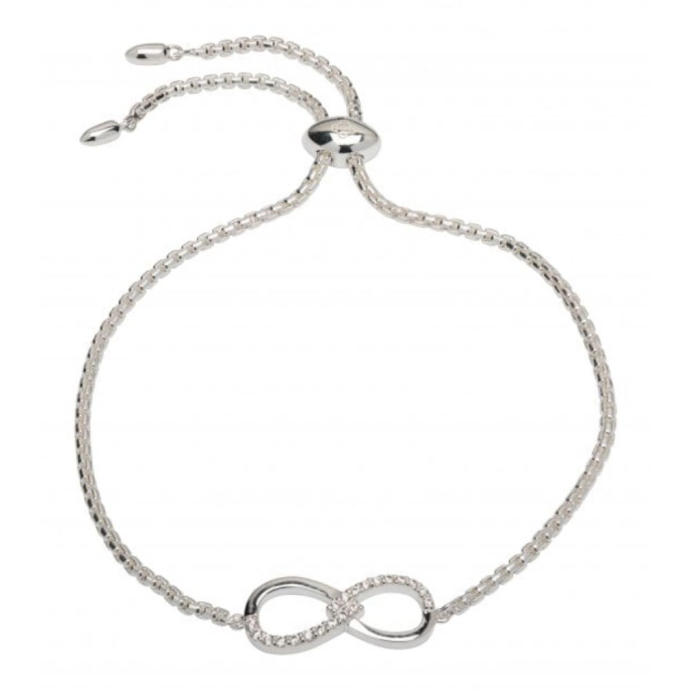 Sterling Silver 925 Bracelet With CZ Infinity
