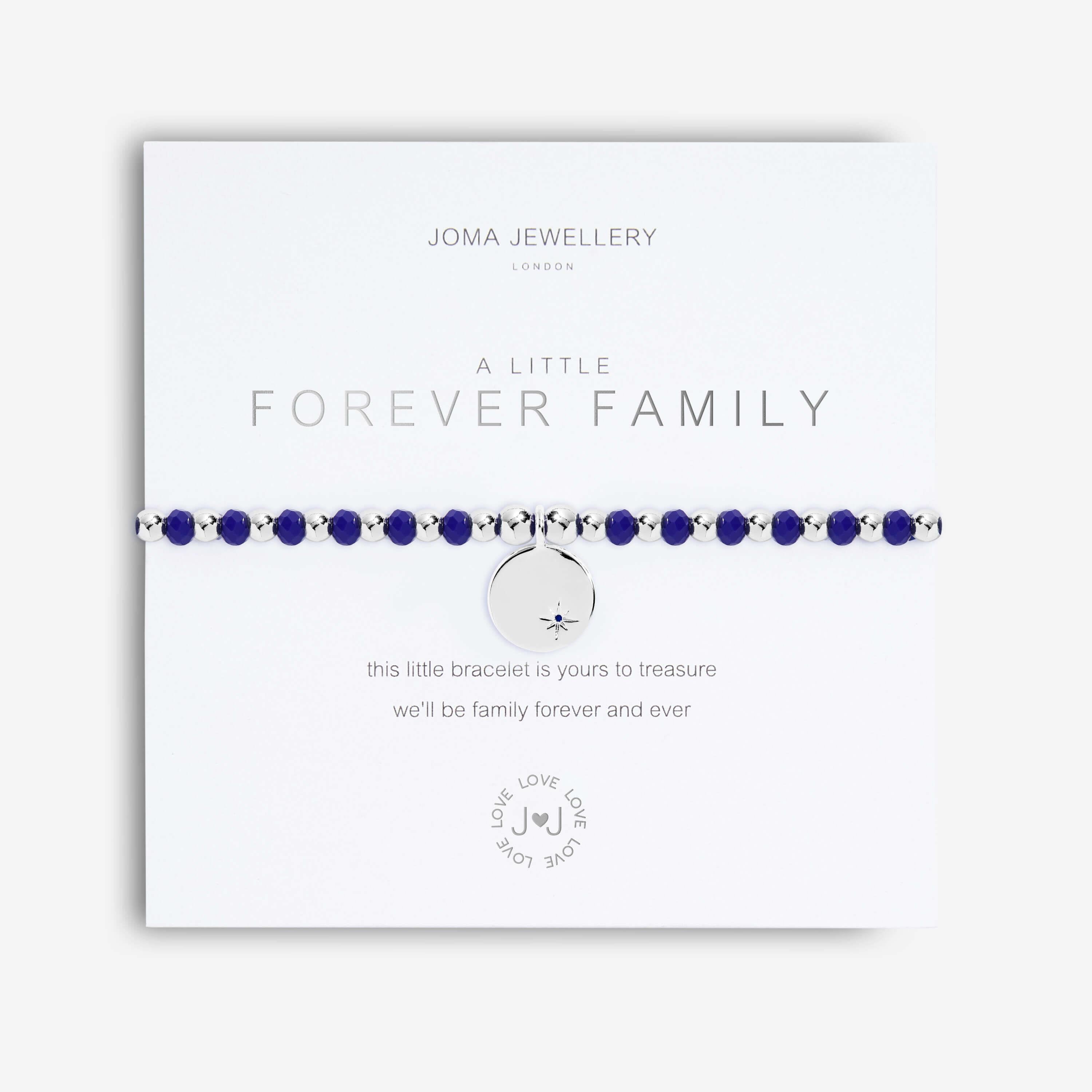 Colour Pop A Little | Forever Family | Silver | Bracelet | 17.5cm Stretch