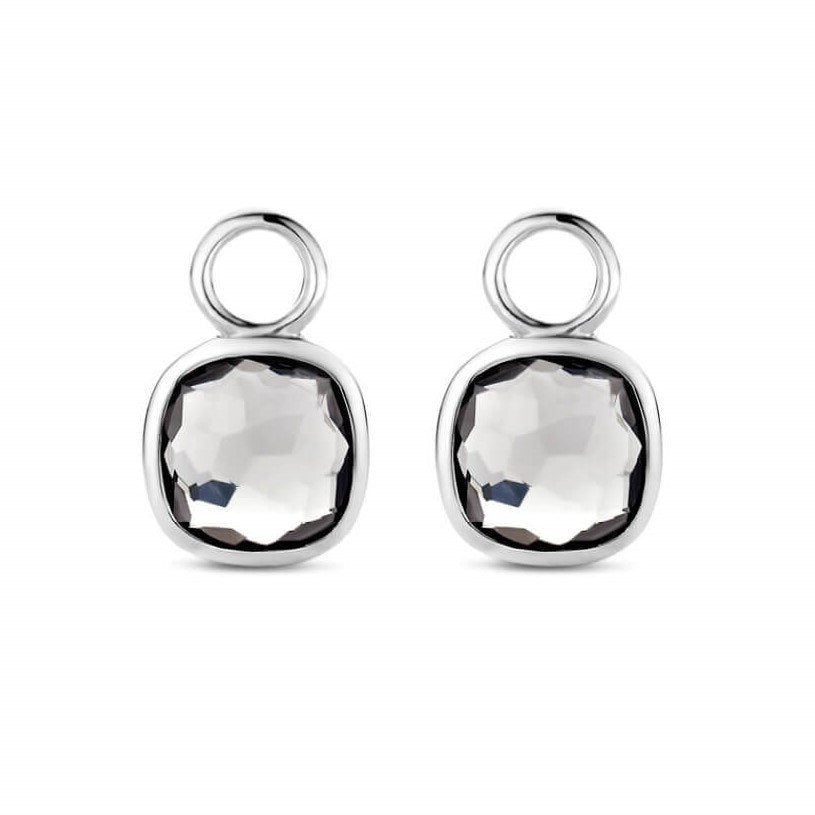 Grey Blue Stone Ear Charm