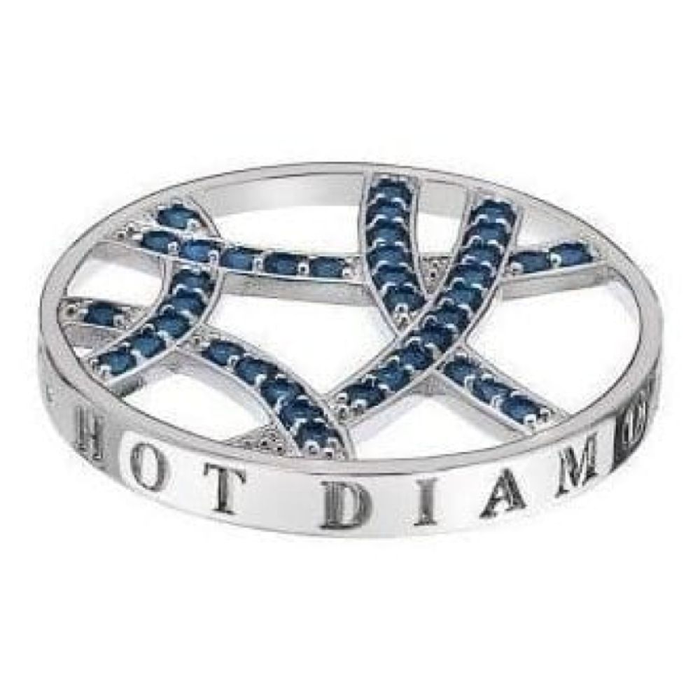 Ladies Azure Sparkle Arc 25mm Coin