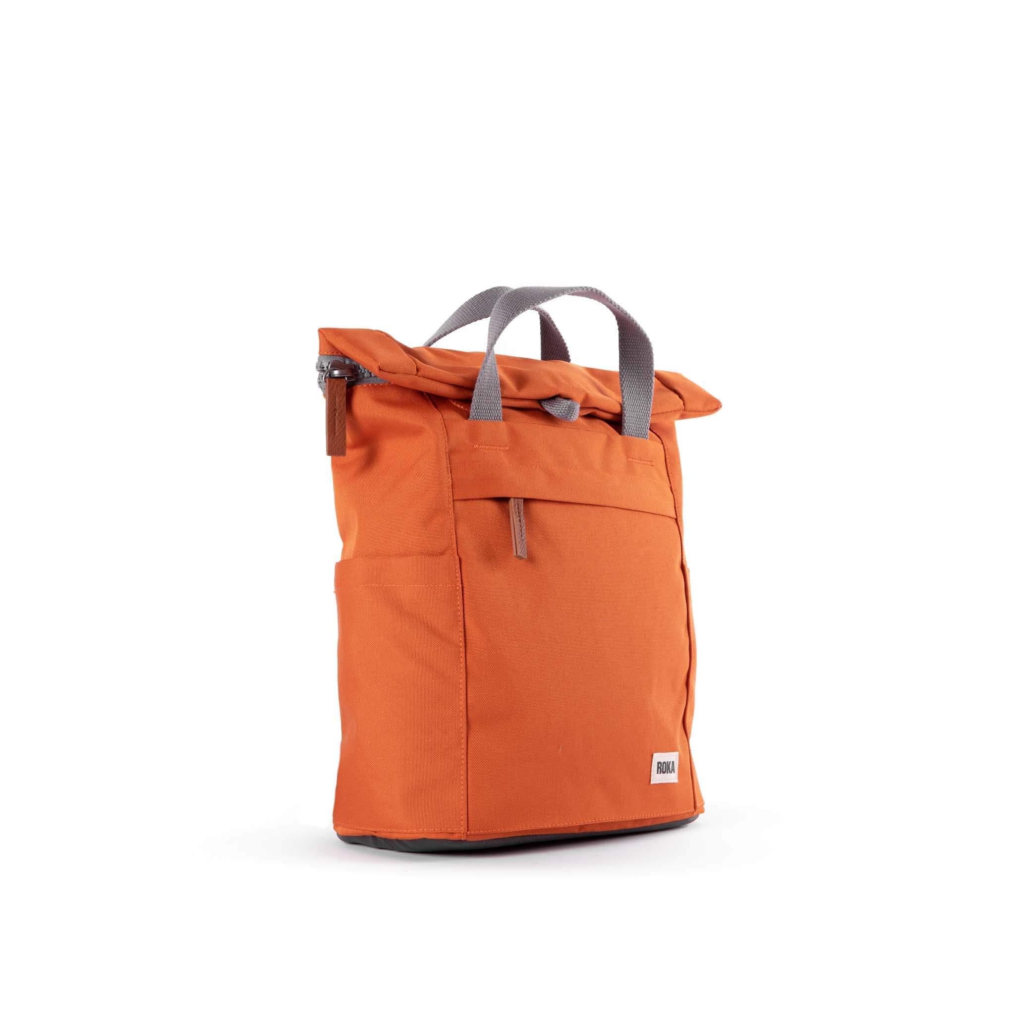 Finchley A Atomic Orange Recycled Canvas - Small
