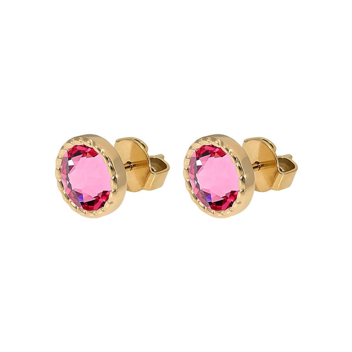 Bocconi Flat 9mm Rose Stud (G/P)