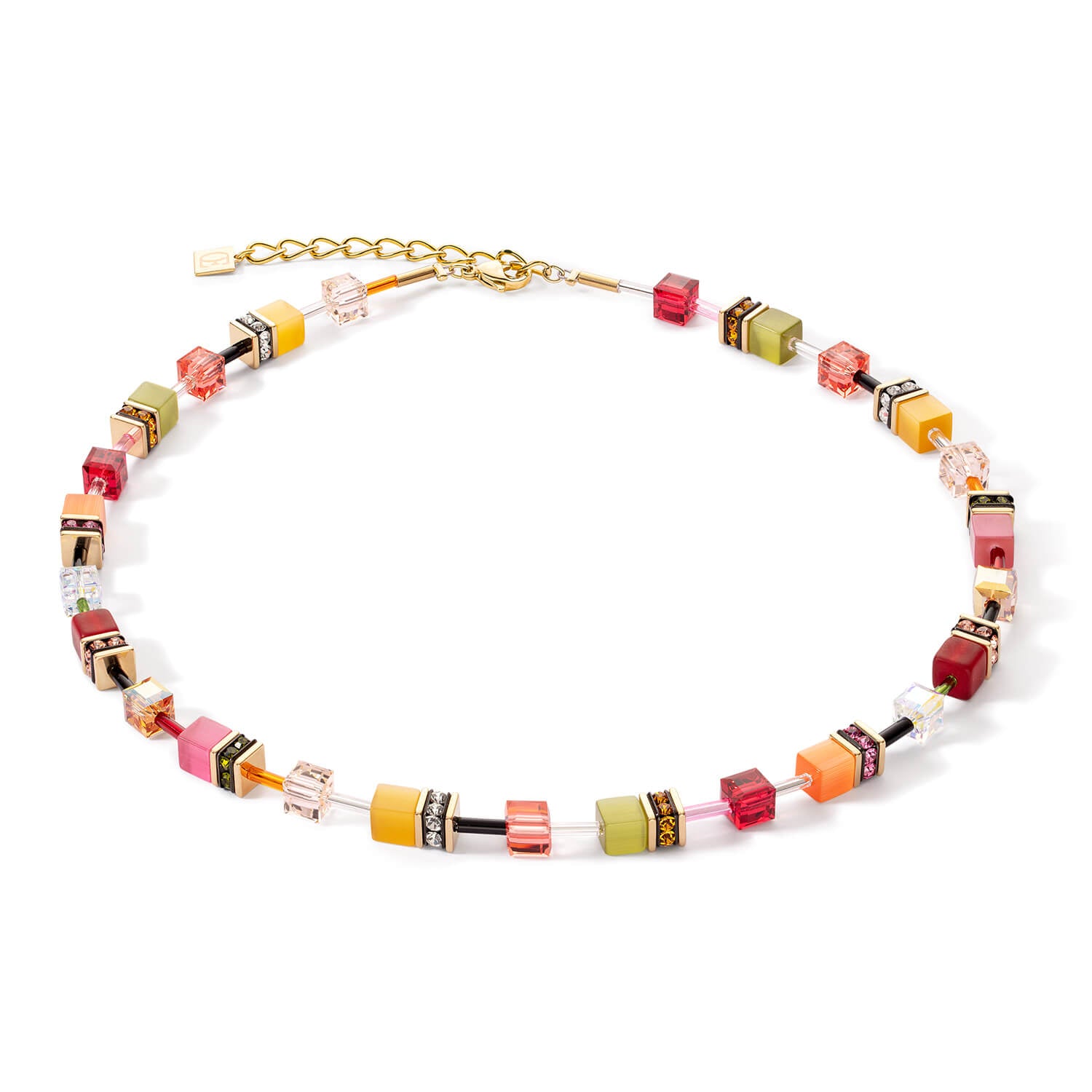 GeoCUBE Iconic Multicolour Indian Summer Necklace