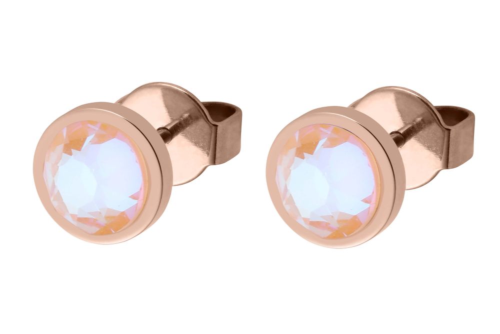 Canino (Rg/P) 9mm Peach Delite Earstud
