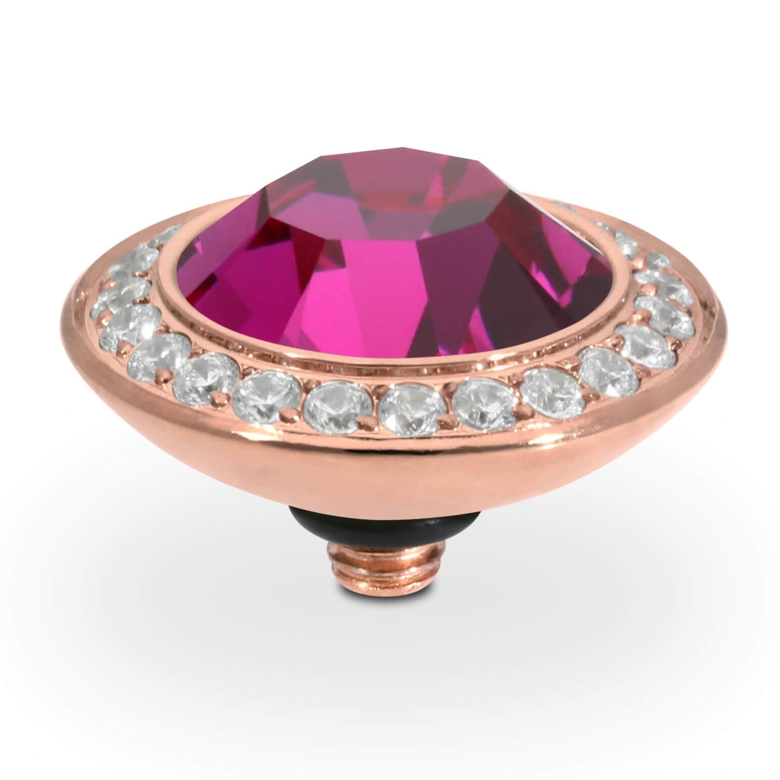 TONDO Deluxe (RG/P) 13mm Fuchsia Ring Top