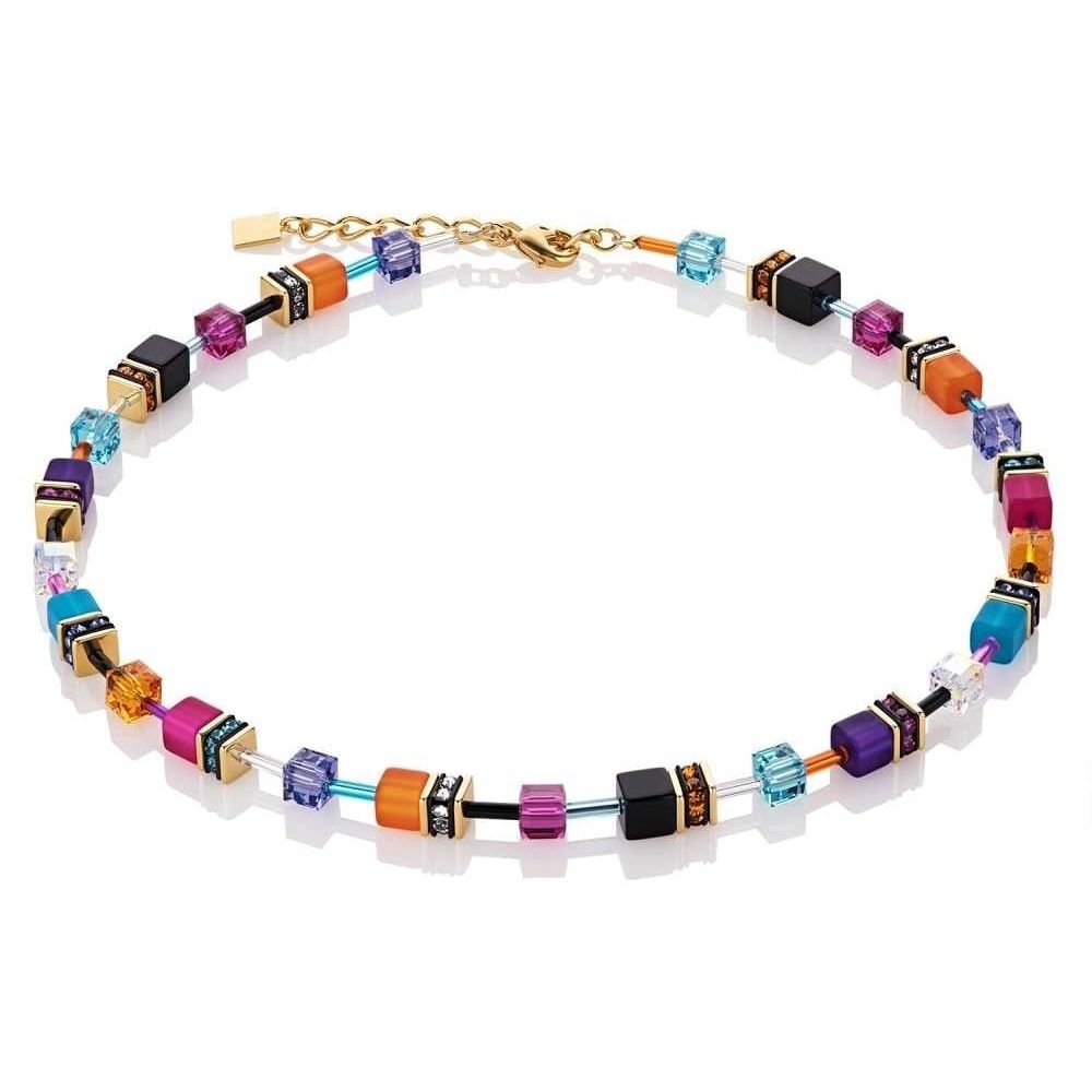 Multicolour Geo Cube Couture Necklace