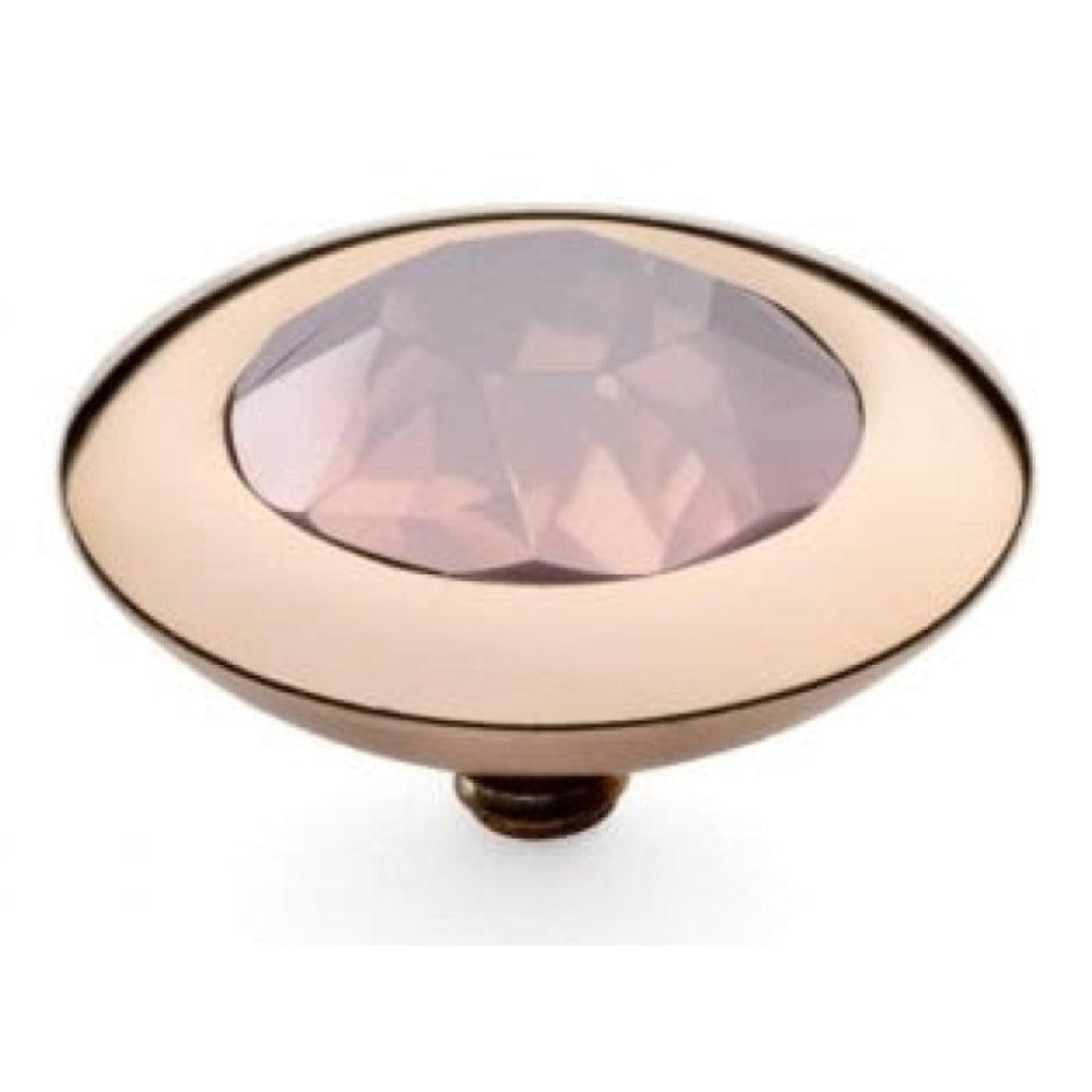 Famosa Rose Gold 13mm Tondo Ring Top Rose Water Opal