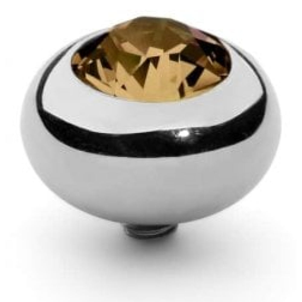 Famosa Silver 10mm Tondo Ring Top Colorado Topaz