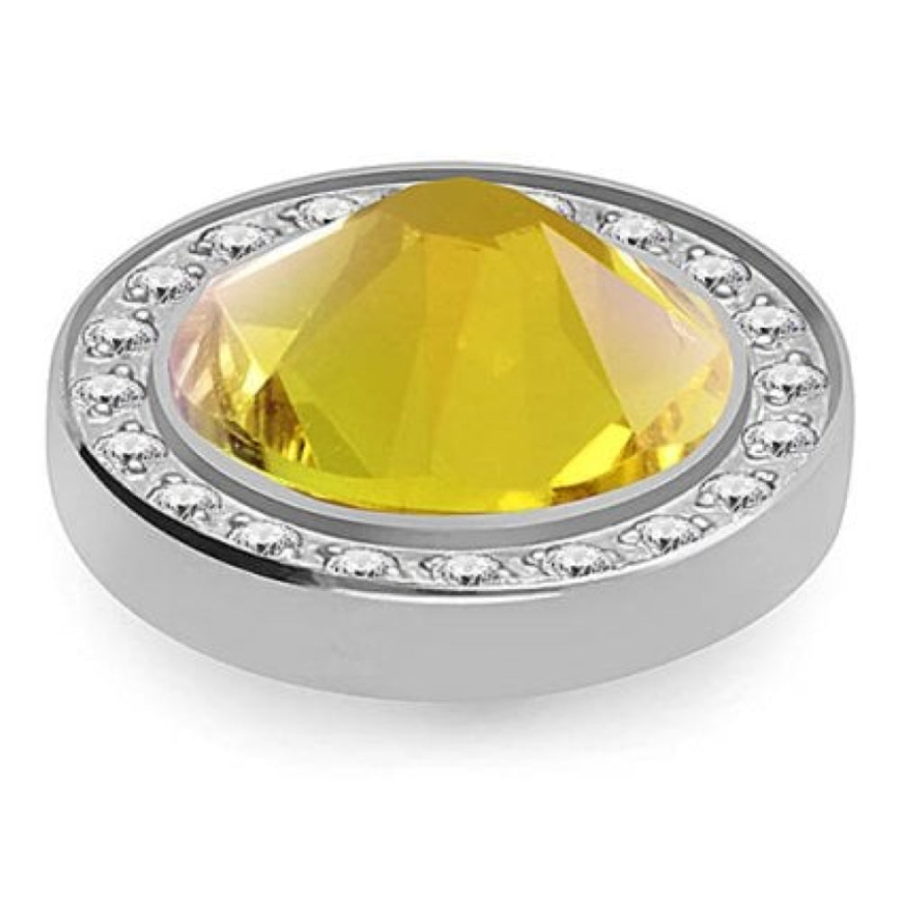 10.5mm Interchangeable Canino Deluxe Citrine Shimmer Crystal Top in S/P
