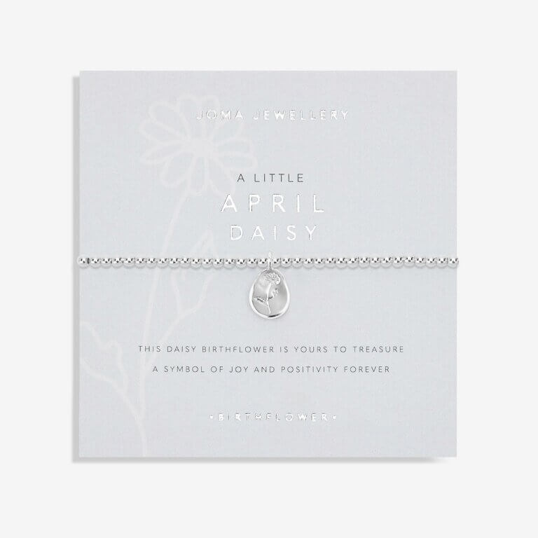 Birthflower A Little April Daisy Bracelet