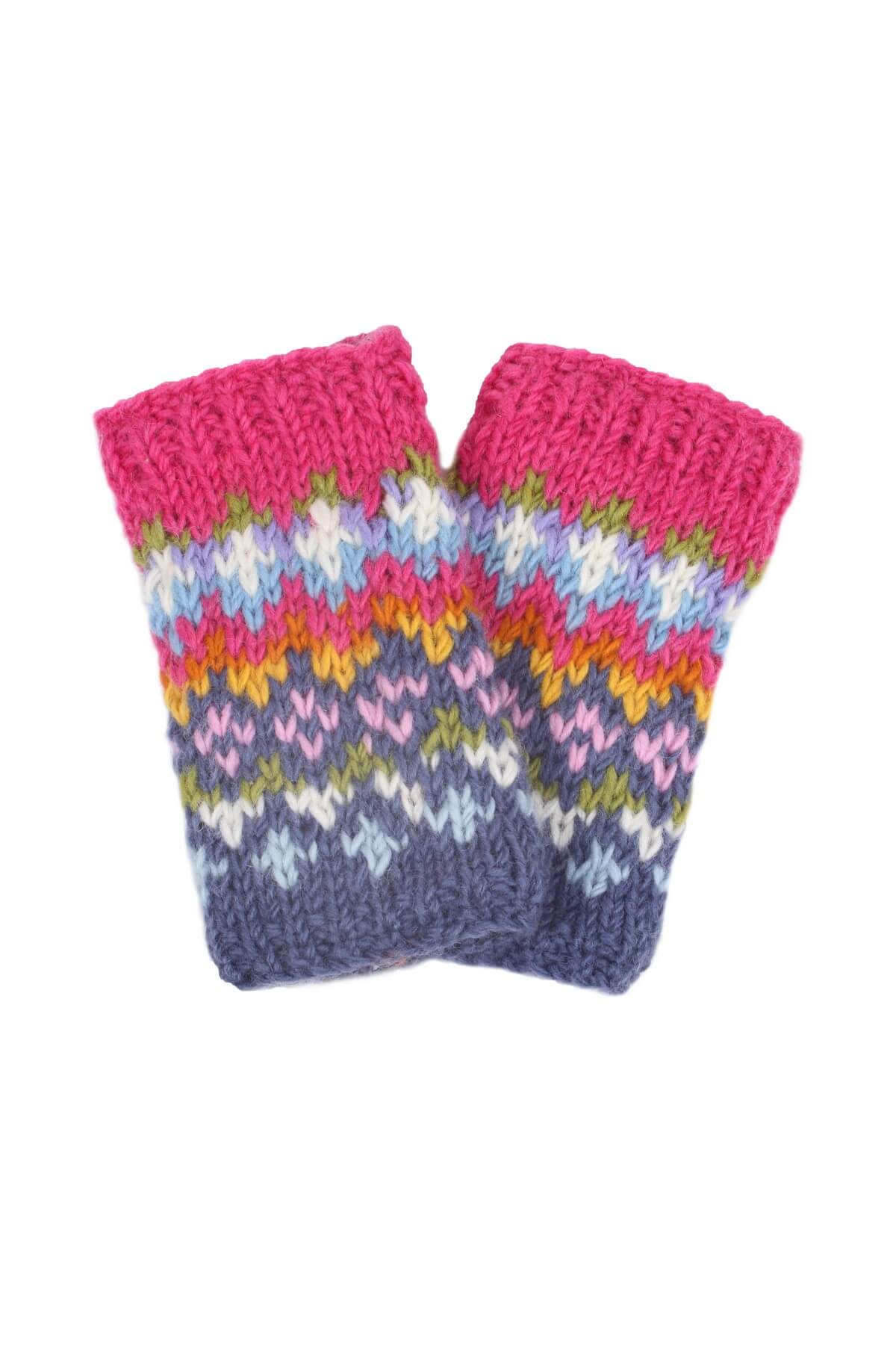 Clifden Wristwarmer (Fine Knit) Denim