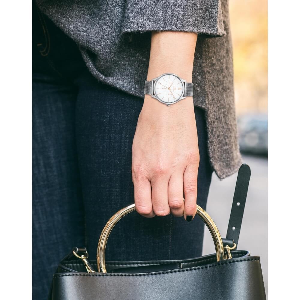 Layla Stainless Steel Mesh Strap Ladies Watch