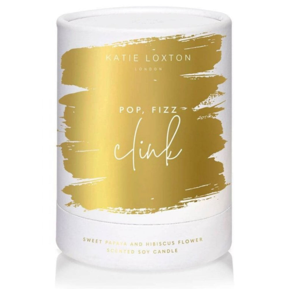 Sentiment Candle | Pop Fizz Clink | Sweet Papaya And Hibiscus Flower | 160g