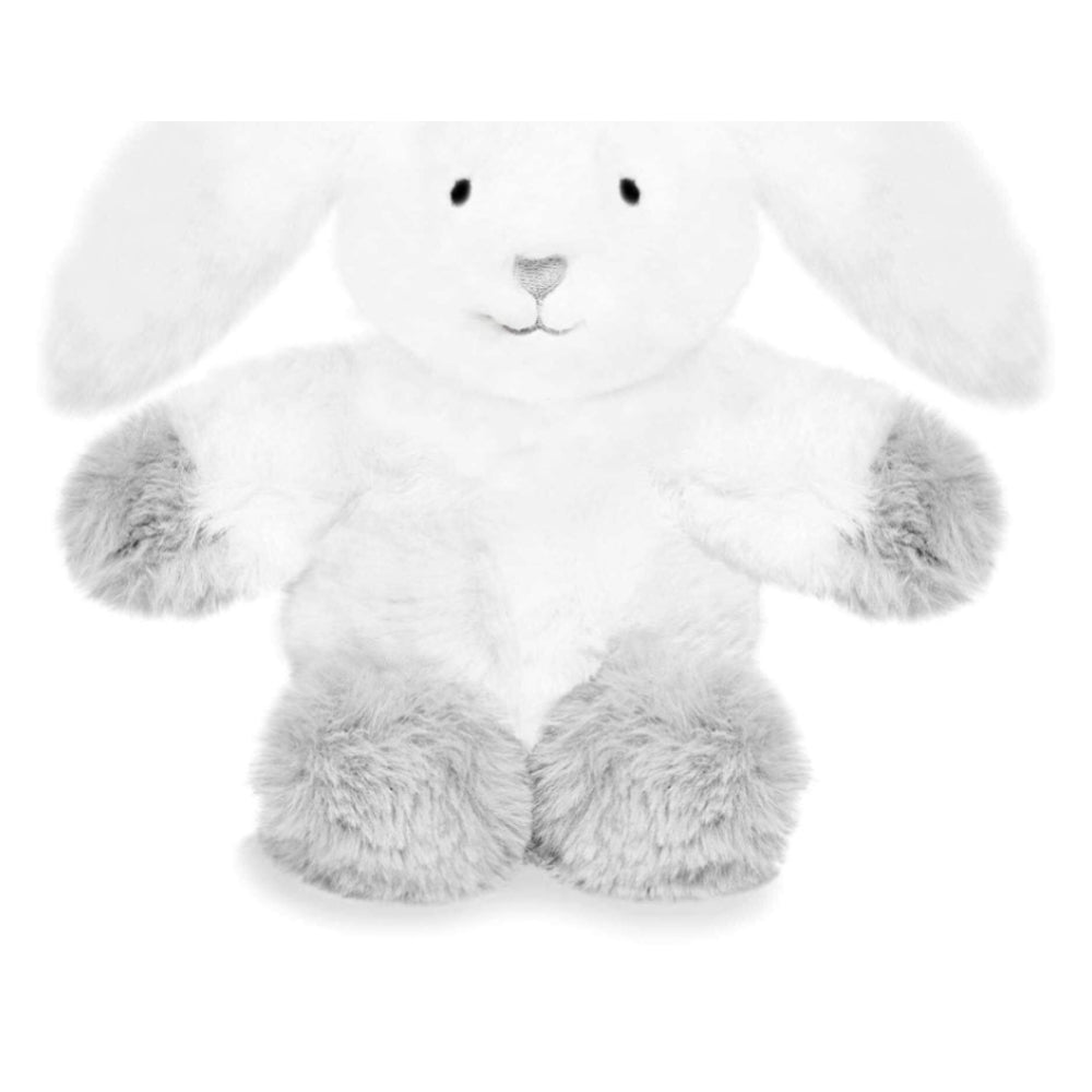 Baby Toy - Bunny - White And Grey - 16x14x12cm