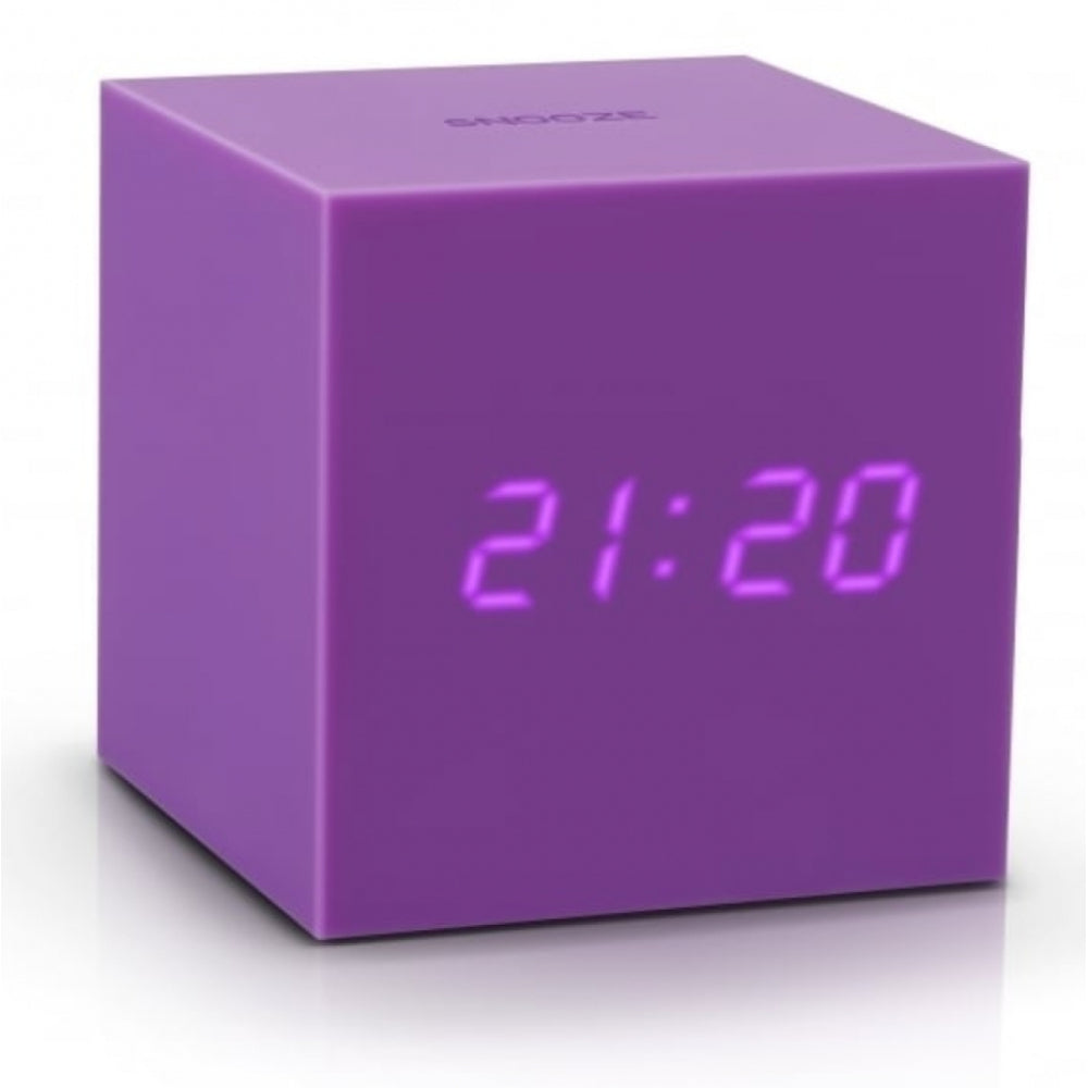Gravity Cube Click Clock Purple