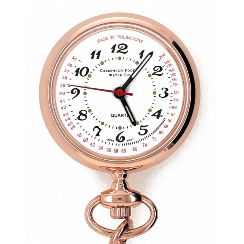 The Warwick - Rose Gold Plated Quartz Fob Watch
