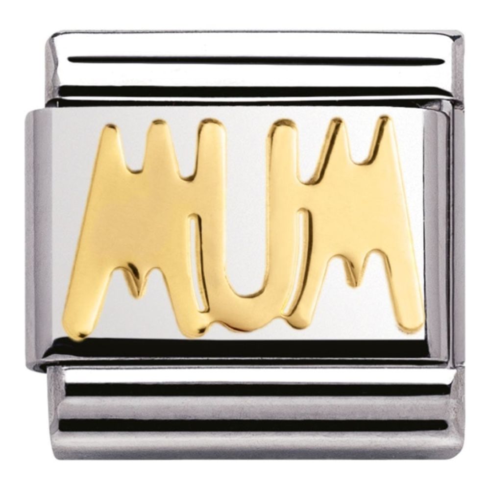 Classic 18ct Gold 'Mum' Link