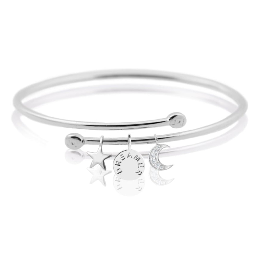 STORY BANGLE - DREAMER - silver bangle