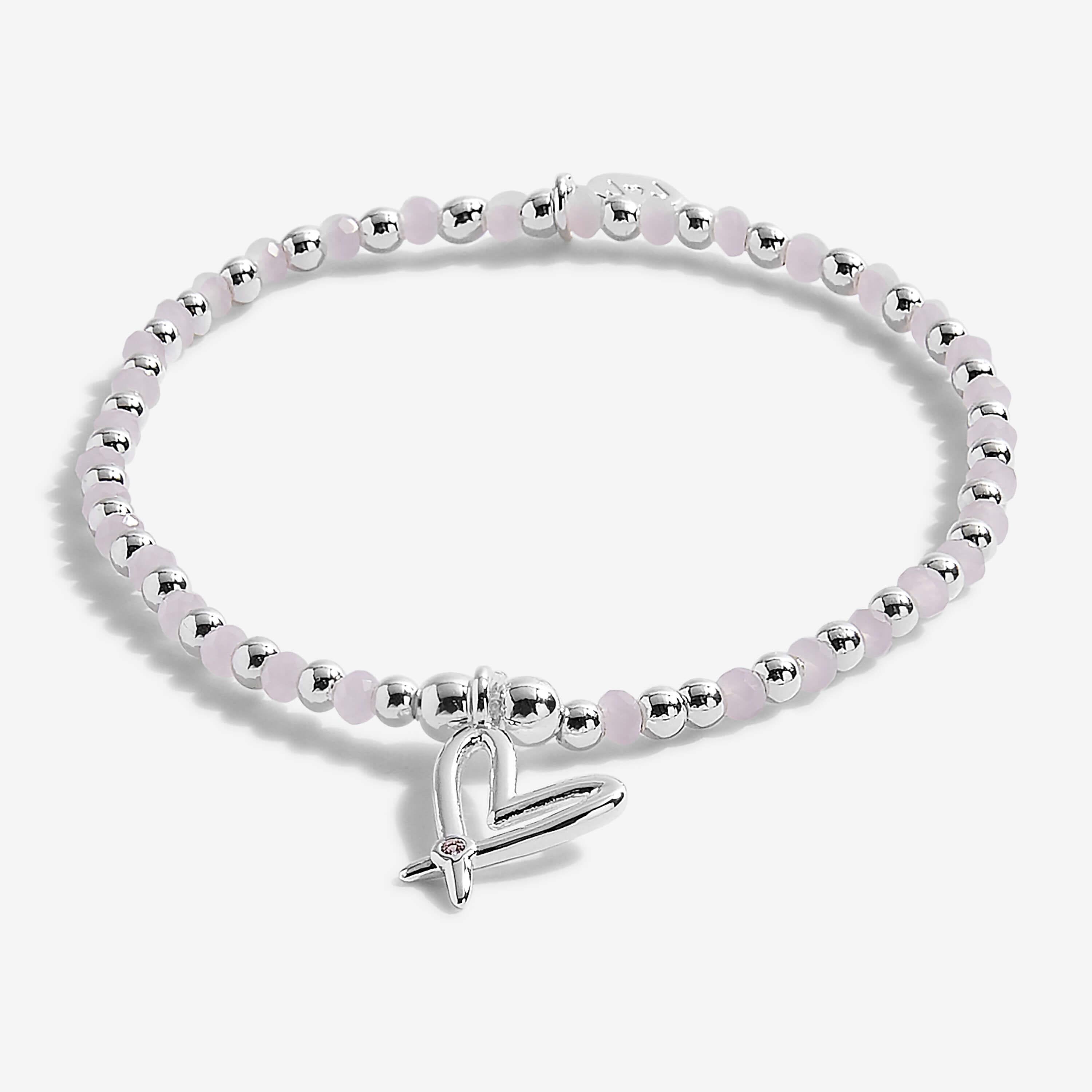Colour Pop A Little | With Love | Silver | Bracelet | 17.5cm Stretch