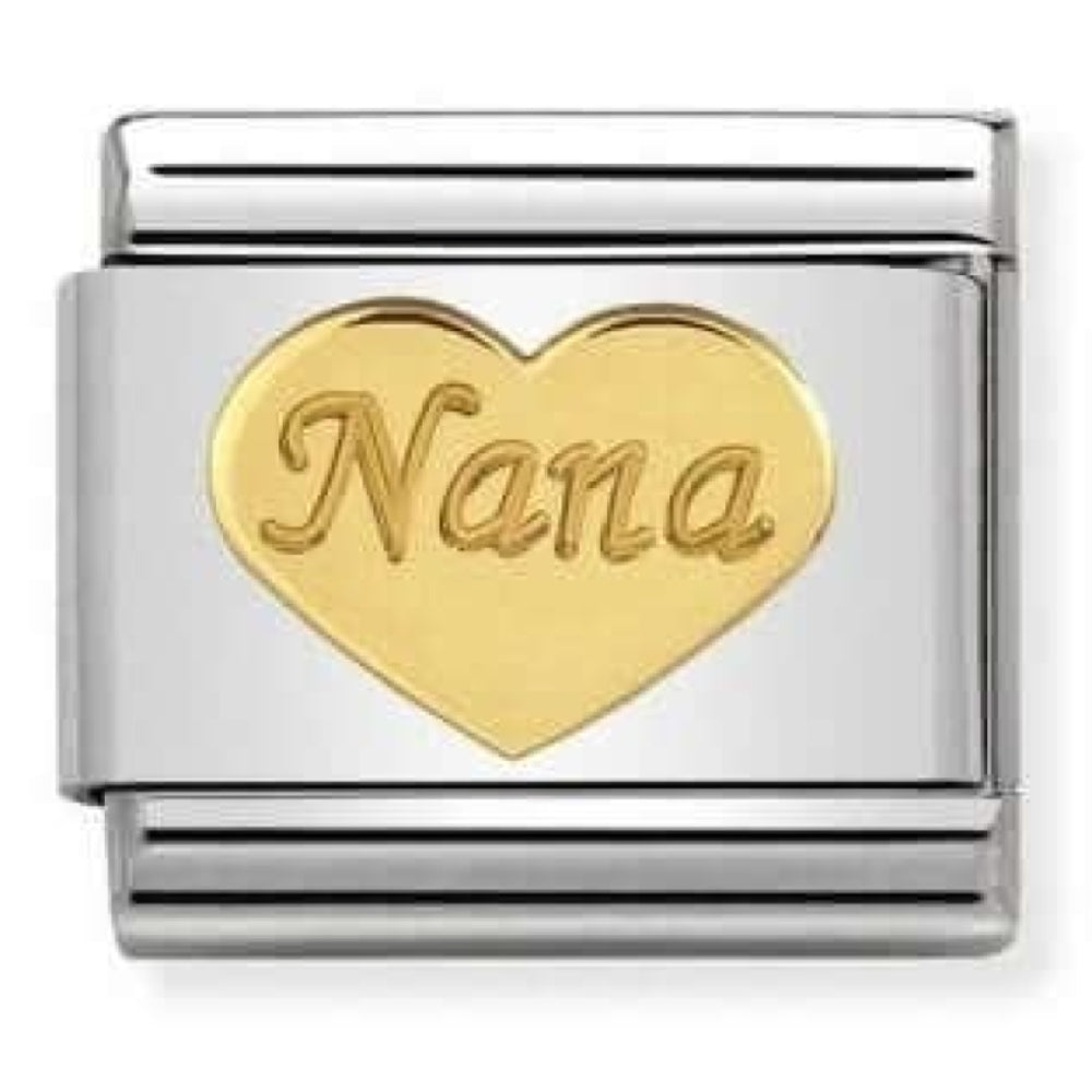 Classic Nana Gold Heart Link