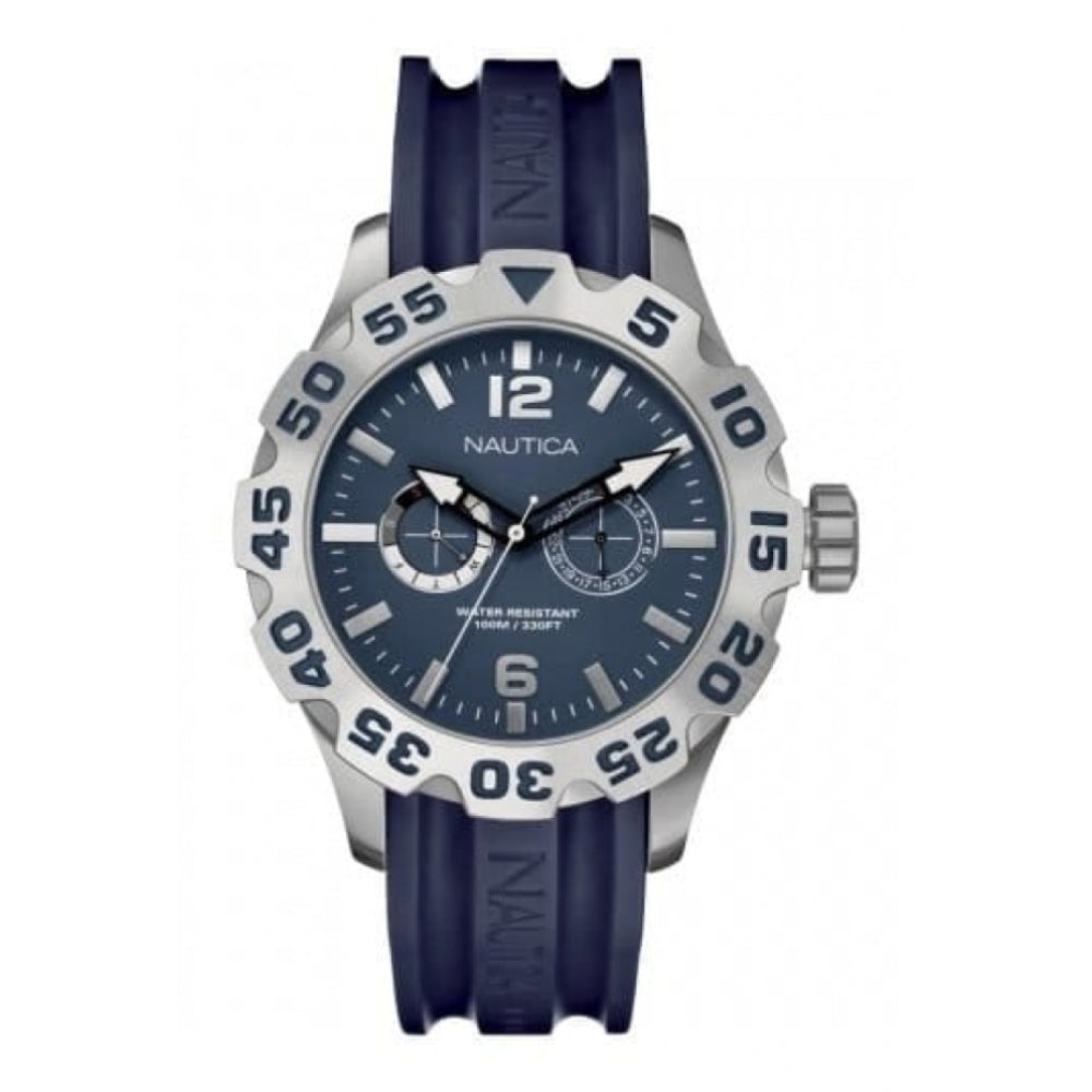 Gents BFD Blue Rubber Multifunctional Watch