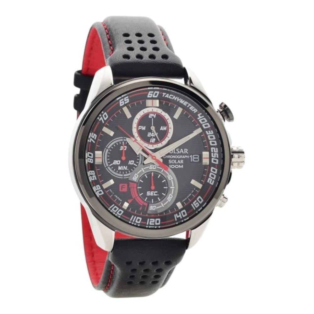 Mens 24 Hour Dial Chronograph Date Display Watch