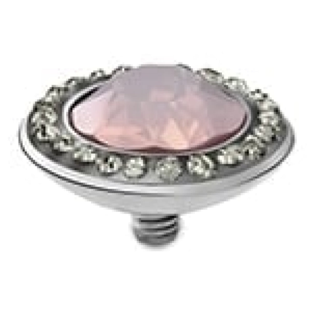 Famosa Tondo Deluxe 13mm Rose Water Opal In Stainless Steel Ring Top