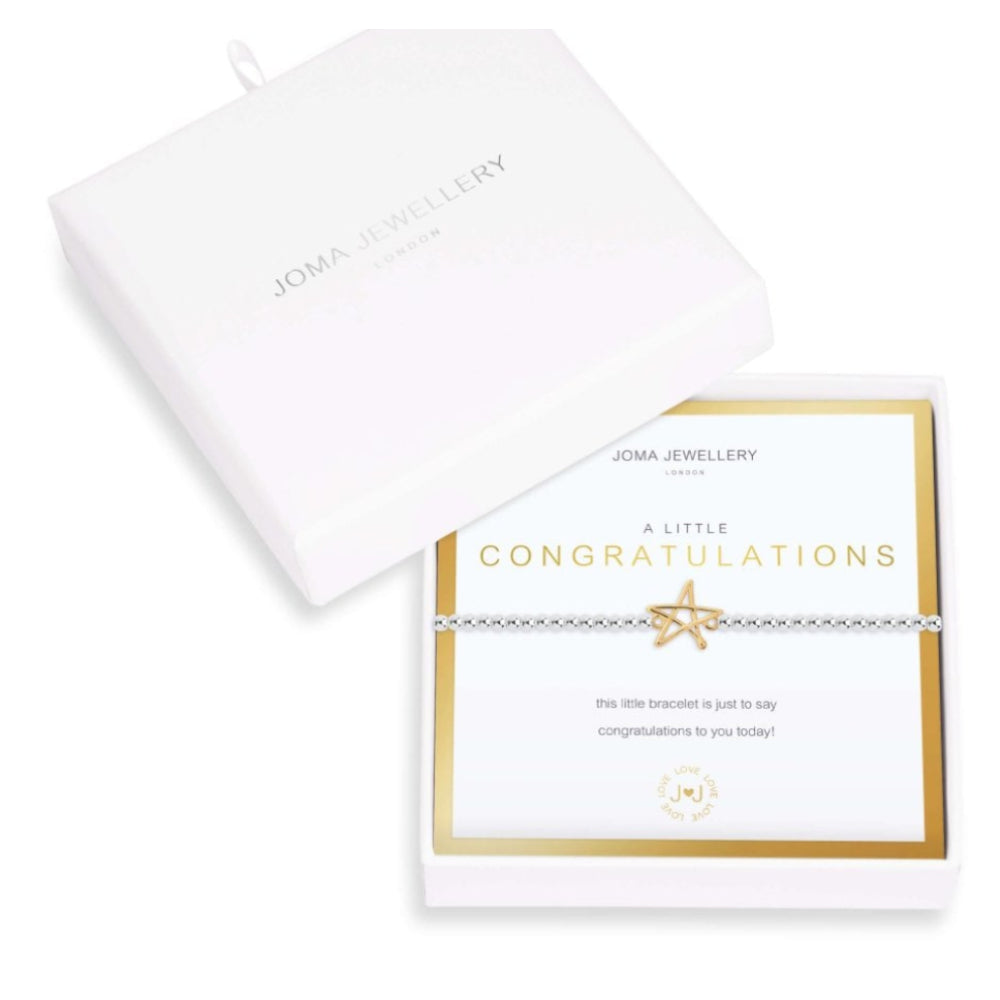 Beautifully Boxed A Littles | Congratulations | Bracelet | 17.5cm Stretch