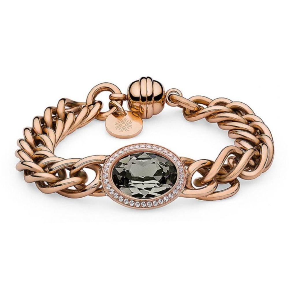 Bracelet Tivola Deluxe Black Diamond Crystal Big (Rg/P)