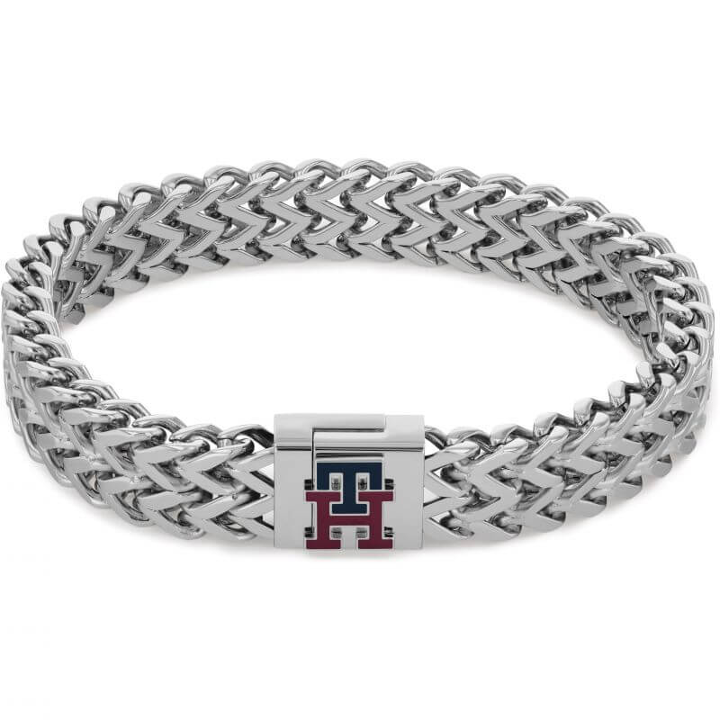 TH Monogram Stainless Steel Gents Bracelet