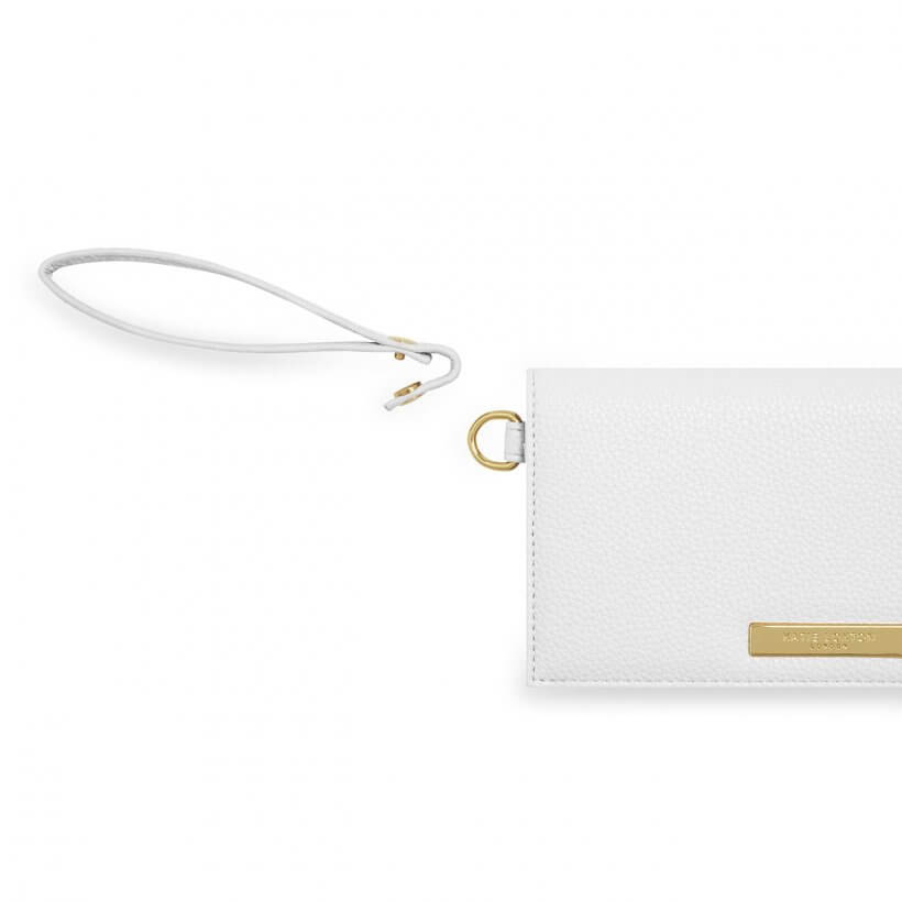 Cleo Wristlet | White