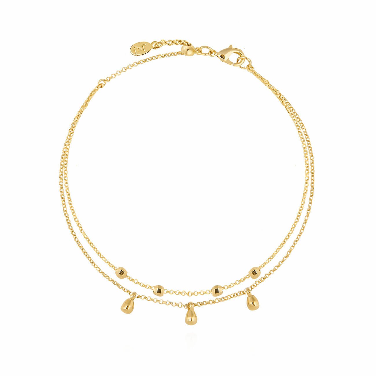 Dainty Double Chain Anklet