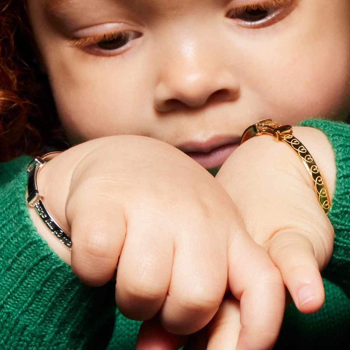 Amari - Heart Pattern GP Baby Bangle