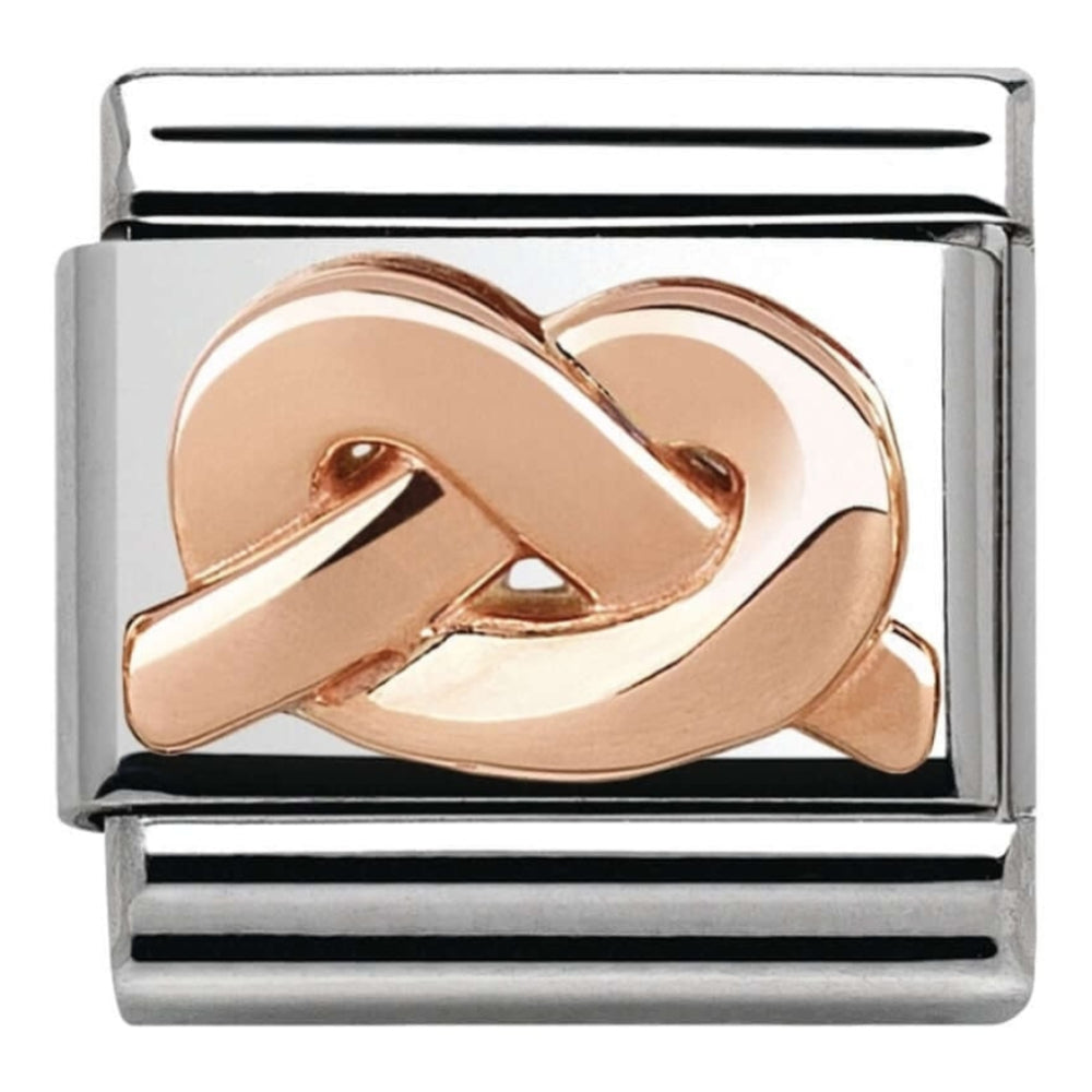 Classic Rose Gold Knot Link