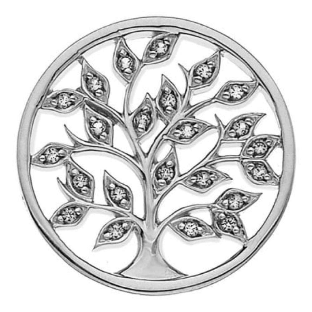 25mm Sterling Silver with Green Sparkle Balance & Harmony Reversible Coin