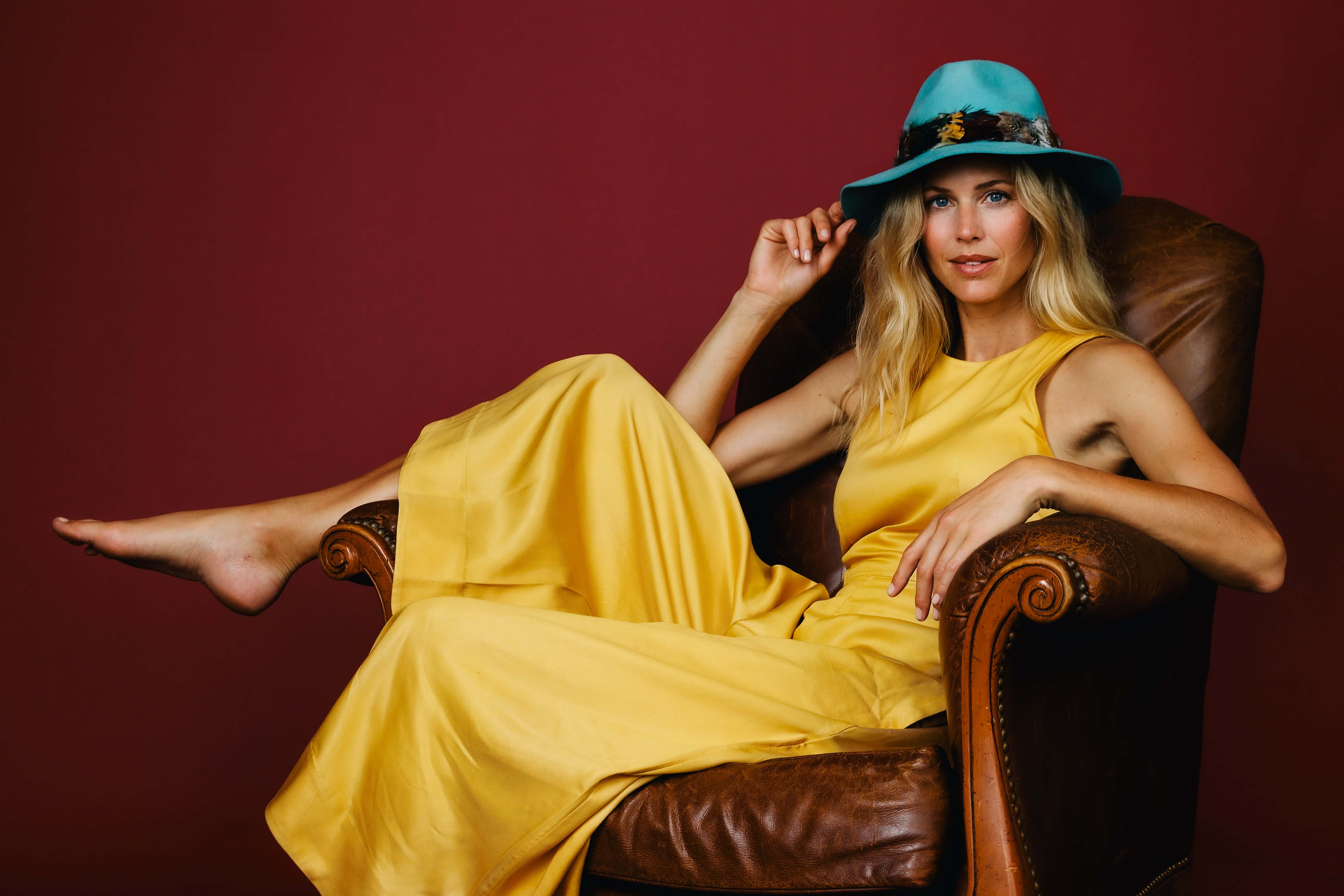 Wool Fedora Feather Band- Teal