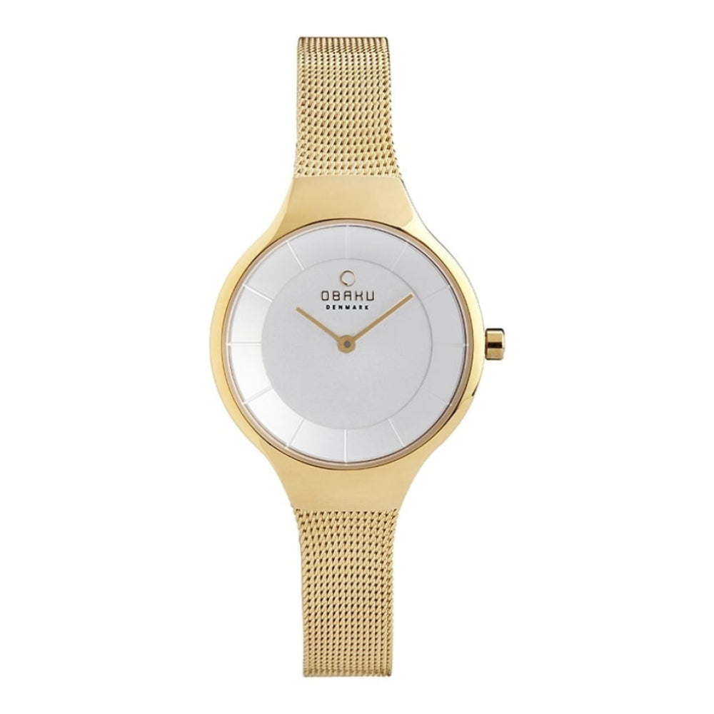 EKKO - GOLD Gold Plated Stainless Steel Mesh Bracelet Watch
