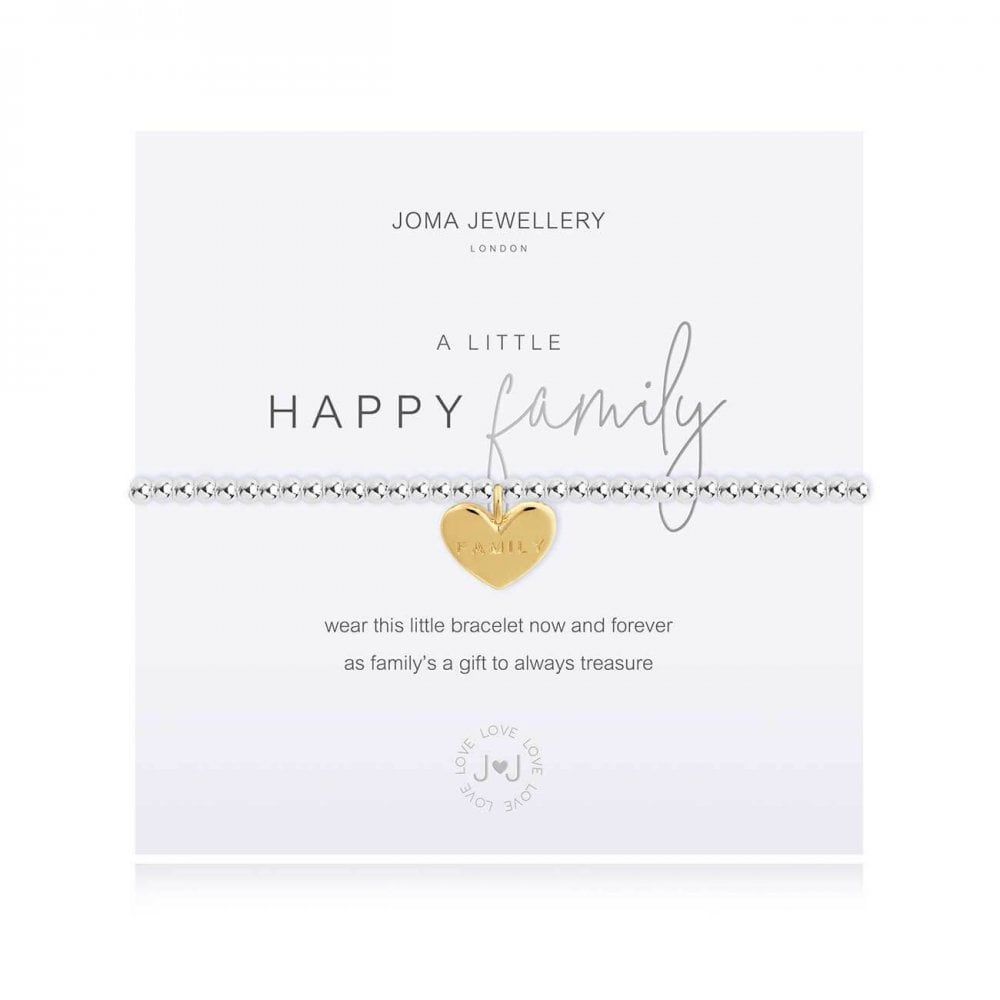 A Little Happy Family Silver Bracelet 17.5cm