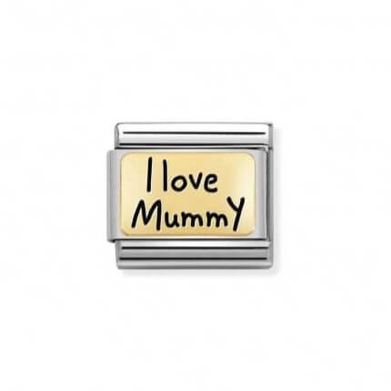 Composable Classic Link I love Mummy In 18K Gold