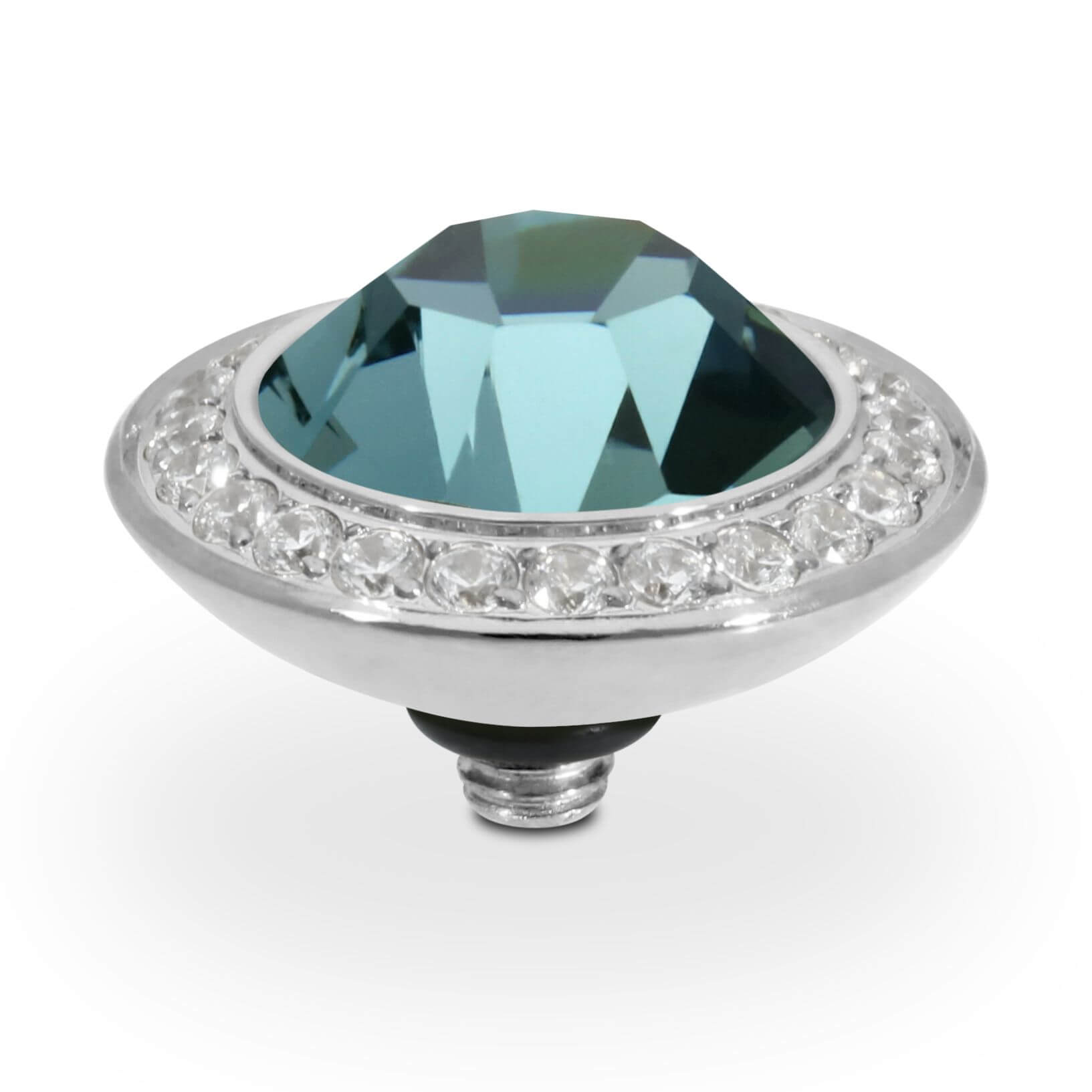 TONDO Deluxe (S/P) 13mm Smoked Sapphire Ring Top