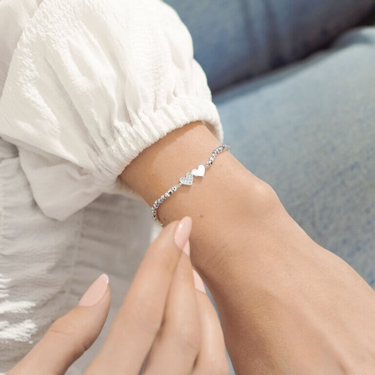 Faceted A Little | Forever Friends | Silver | Bracelet | 17.5cm Stretch